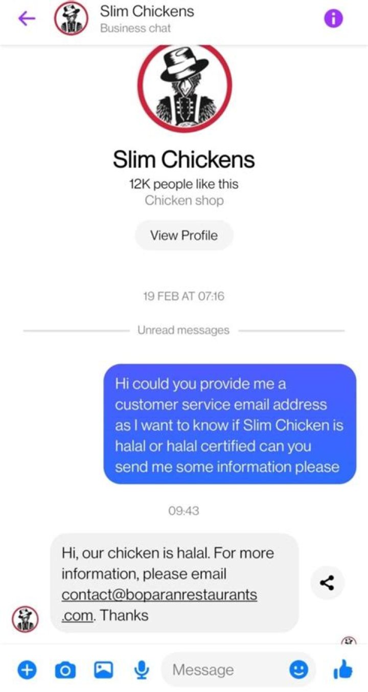 Are chickens Halal?
