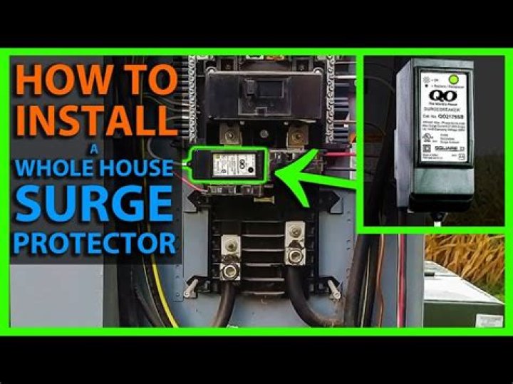 Can a homeowner install a surge protector?