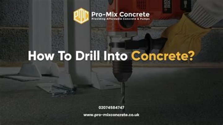 Can you use a regular drill to go through concrete?