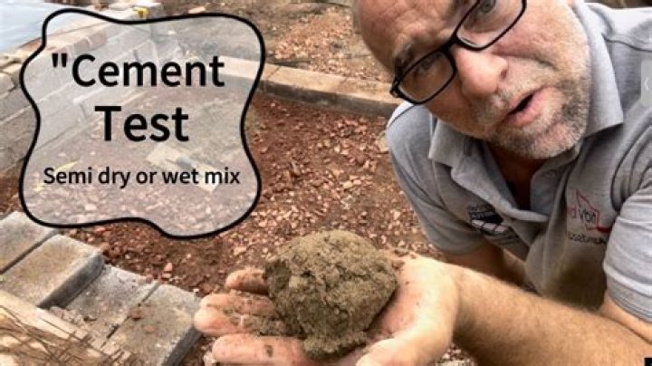 Does cement stick to dry cement?