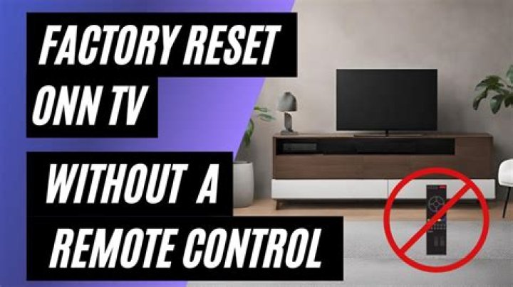 How do I factory reset my LG TV without the remote?