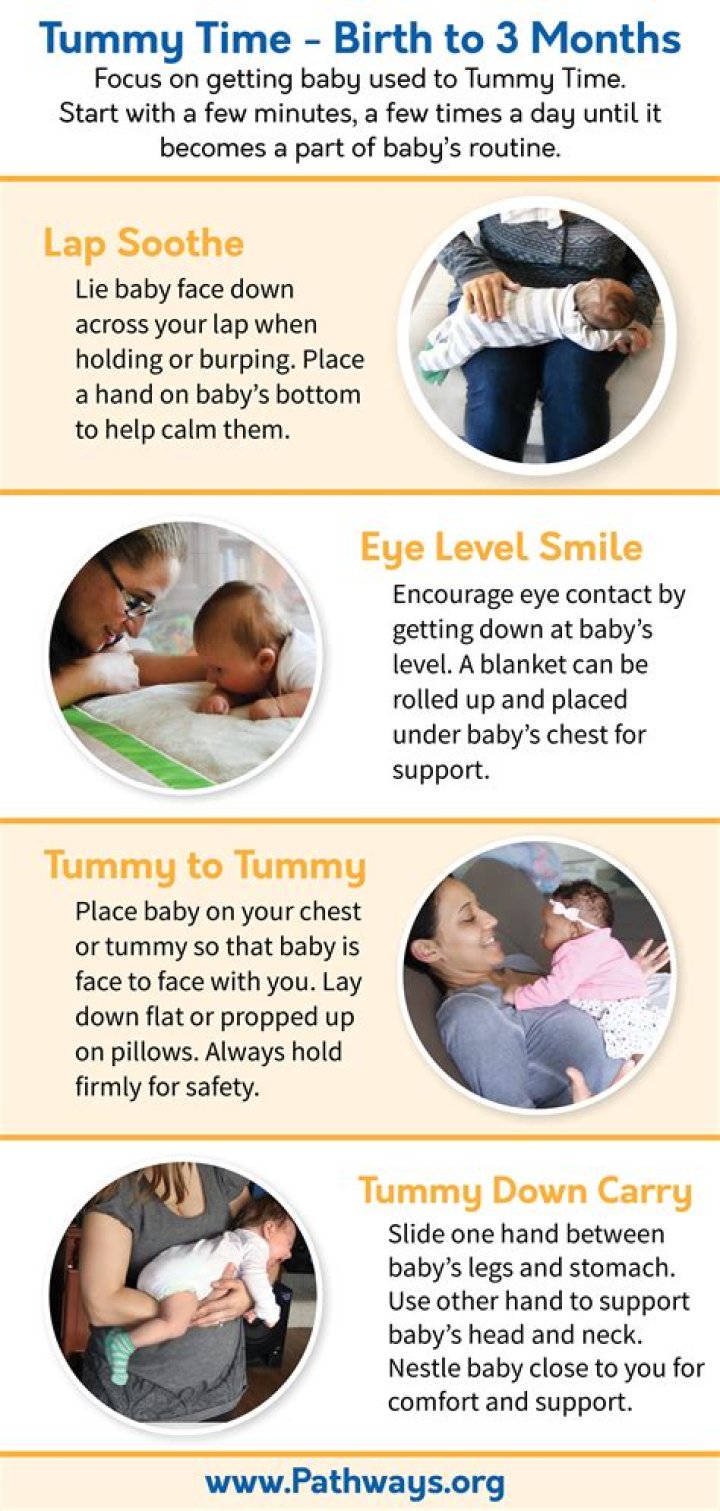 How do I put baby down for tummy time?