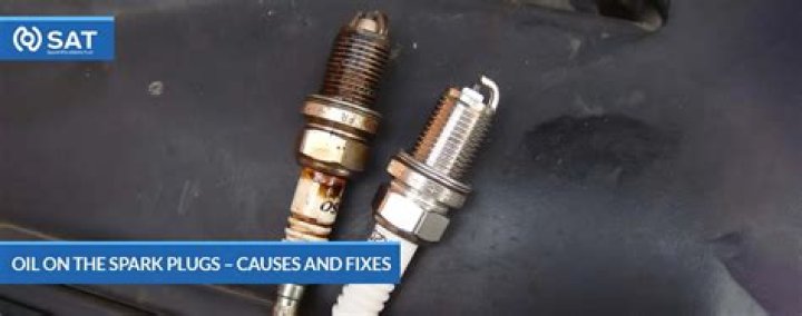 How do you fix oil on spark plugs?