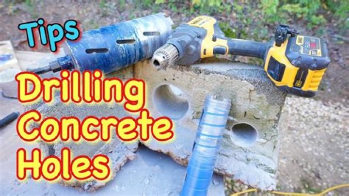 How do you manually drill concrete?