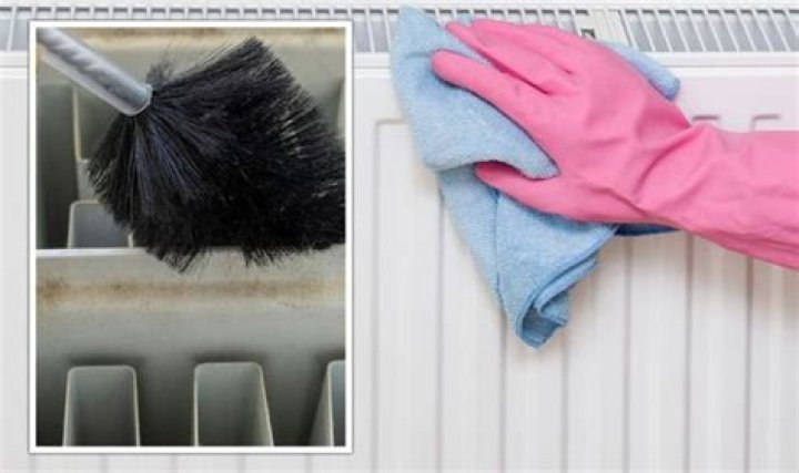 How does Mrs Hinch clean radiators?