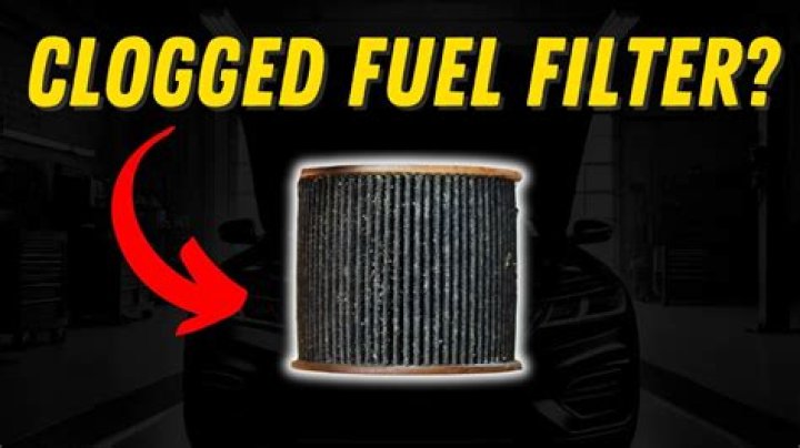 What does a clogged fuel filter look like?