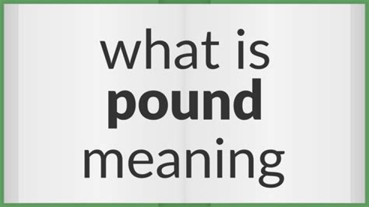 What does pound dirt mean?