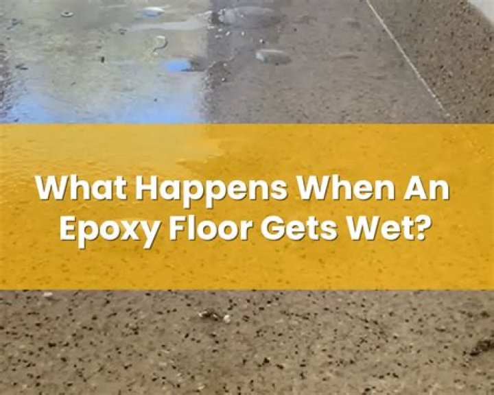What happens if water gets under epoxy floor?