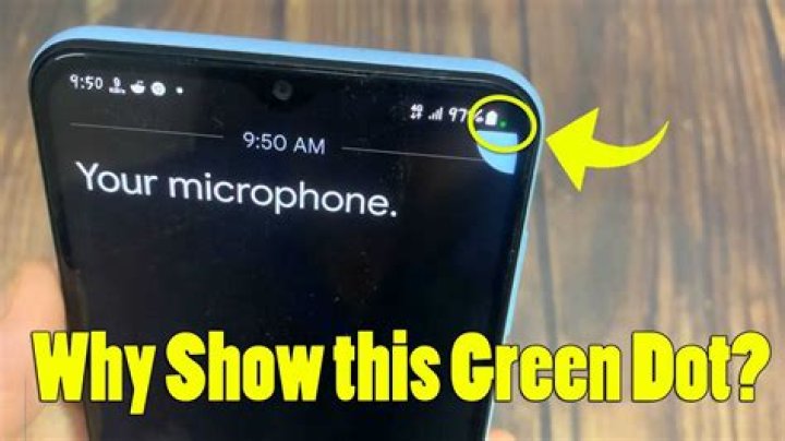 What is the green dot in the corner of my Android phone?