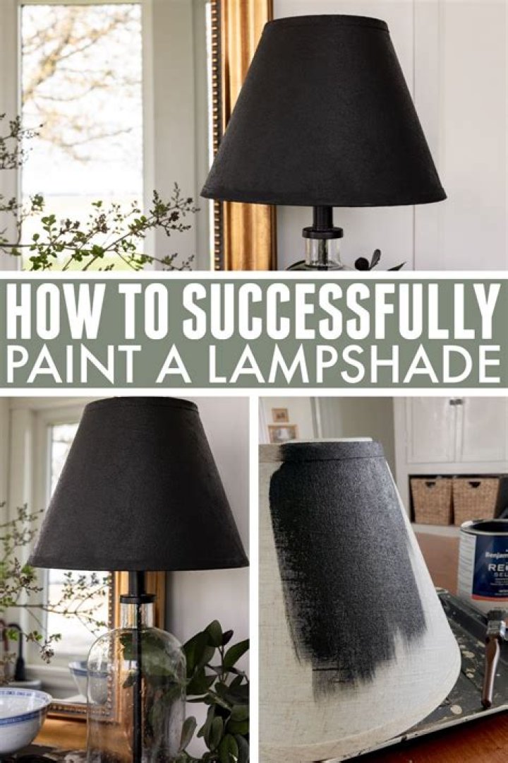 What kind of paint do you use on a fabric lampshade?