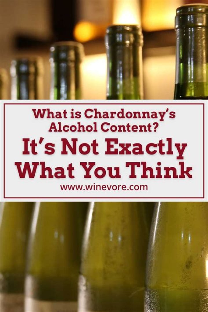 What percent alcohol is Chardonnay?