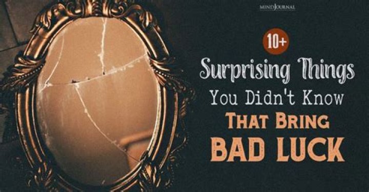 What things are bad luck for the house?