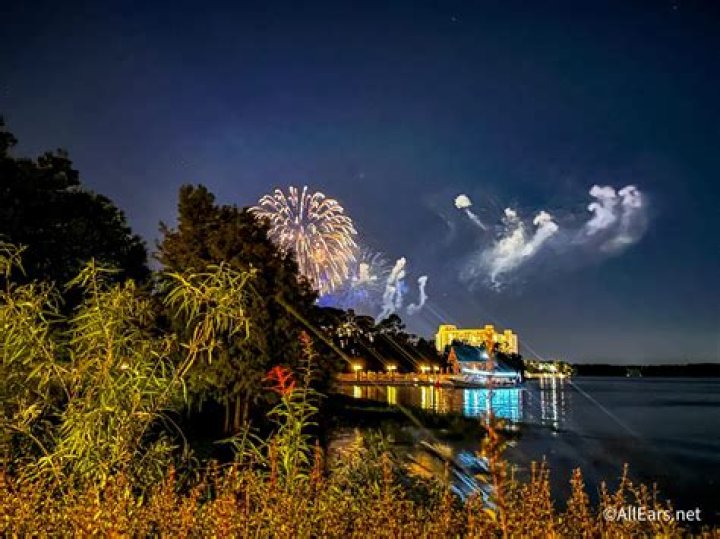 Where can I see fireworks from Wilderness Lodge?