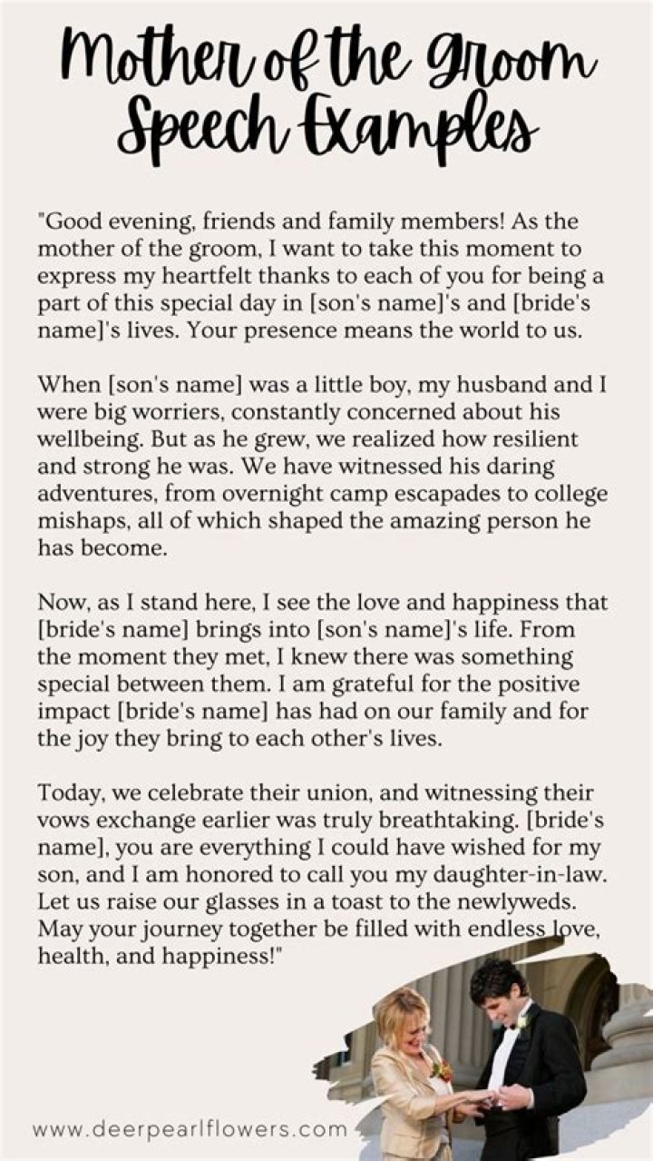 Where does the mother of the groom sit at the wedding?