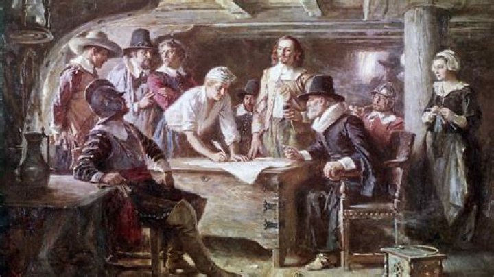 Who were the Saints and Strangers on the Mayflower?