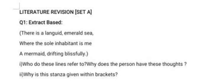 Why is this stanza given within brackets?